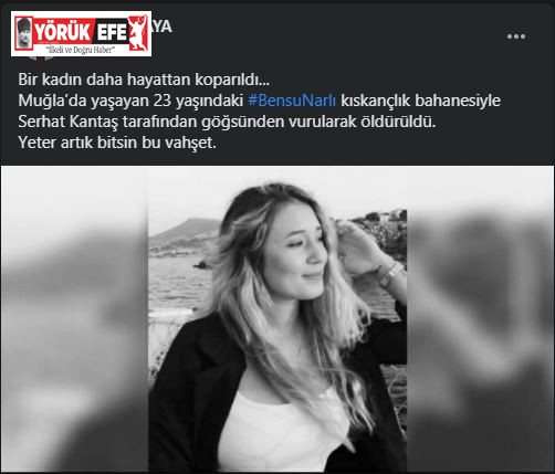 Bensu Narlı cinayetine Aydınlı başkanlardan tepki