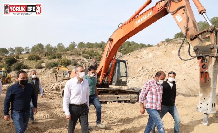 Karacaören Göleti’nde çalışmalar devam ediyor