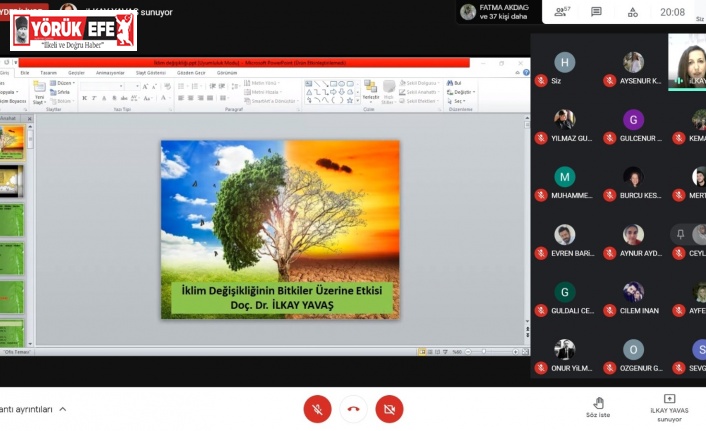 İklim değişiminin bitkiler üzerine etkisi semineri gerçekleşti