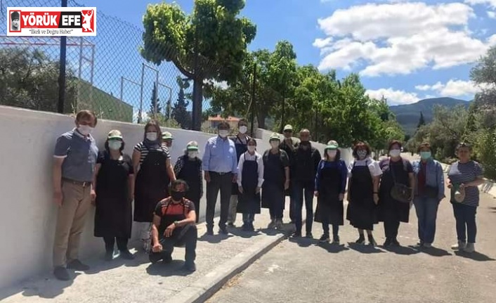 Karacasu’ya renk katan çalışma tüm hızıyla devam ediyor