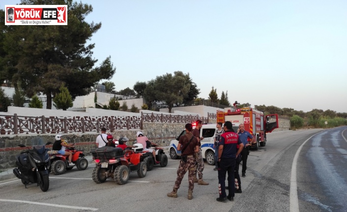 Araziden çıkan duman Özel Harekat polislerini harekete geçirdi