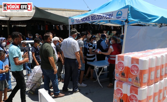 Söke Belediyesi ürettiği unu, vatandaşla buluşturdu