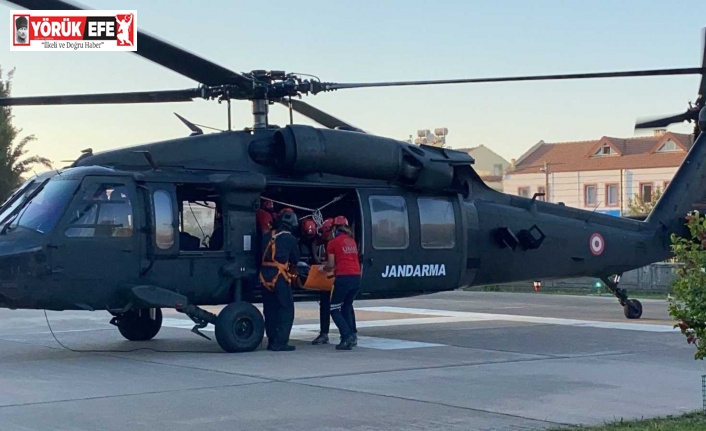 Aydın’dan havalanan helikopter, Fethiye’deki yaralıyı kurtardı