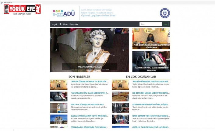 ADÜ’lü öğrenciler kendi haberlerini ADÜ Haber Sitesi üzerinden yayınlayacak