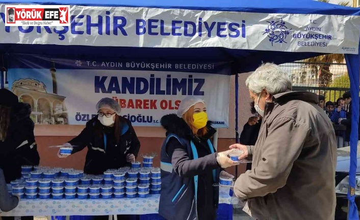 Aydın Büyükşehir Belediyesi’nden Berat Kandili’nde helva hayrı