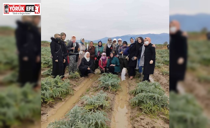 Efelerli AK Kadınlar ’8 Mart’ta tarlaya indi