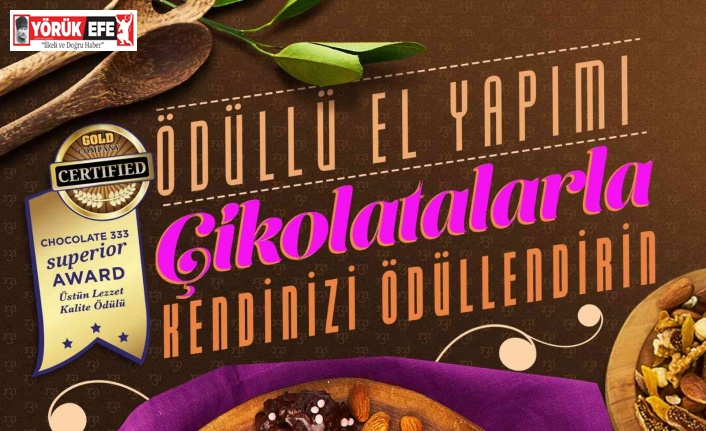 Chocolate 333 el yapımı çikolataları ile Üstün Lezzet Ödülü’nü kazandı