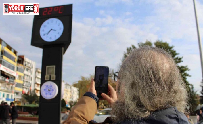 Aydın havası şaşırttı, termometreler 22 dereceyi gösterdi