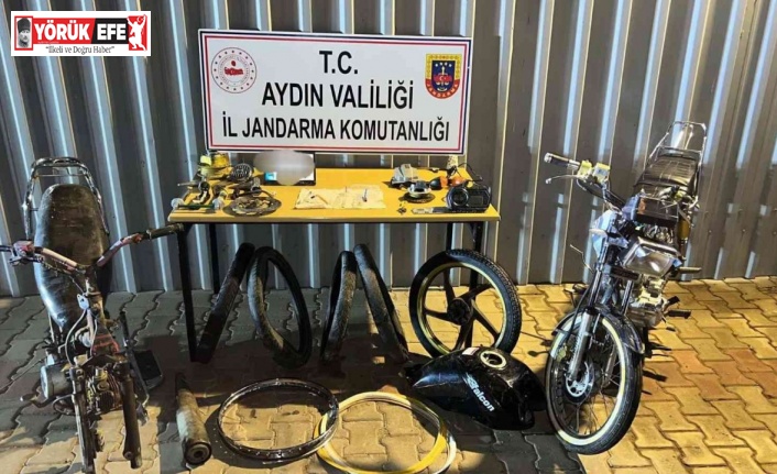 Hırsızlık suçundan yakalandı, evinde çok sayıda motosiklet parçası ele geçirildi