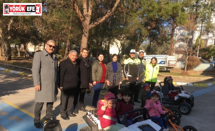 Aydın’da 20 anasınıfı öğrencisi “trafik dedektifi” oldu