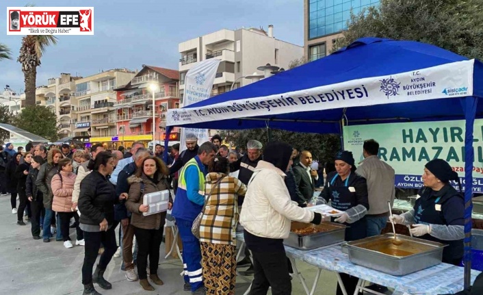 Aydın Büyükşehir Belediyesi iftar sofralarında vatandaşlarla buluşmayı sürdürüyor