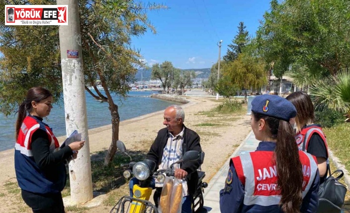 Jandarma ekipleri bilgilendirme çalışmalarını sürdürüyor