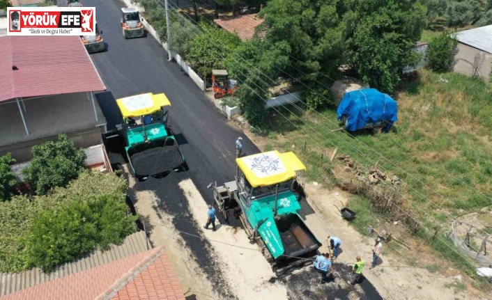 Aydın Büyükşehir Belediyesi Çine Kahraman Mahallesi yolunu yeniliyor