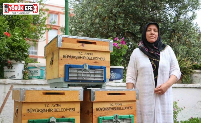 Aydın Büyükşehir Belediyesi’nden kadın arıcılara kovan desteği