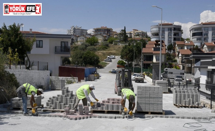 Kadınlar Denizi’nde yol yapım çalışmaları sürüyor