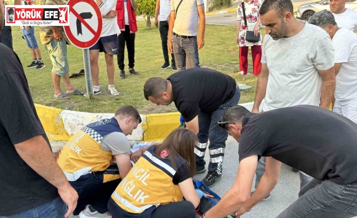 Kuşadası’nda motosiklet kazası: 1 ağır yaralı