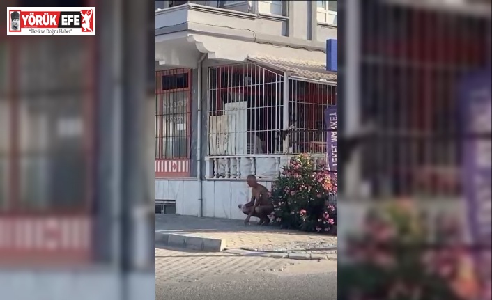 Sokakta çıplak koşan şahsı polis gözaltına alındı