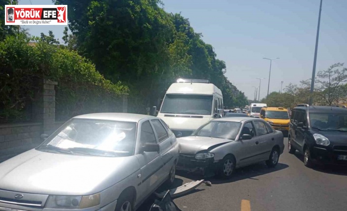 Aydın’da zincirleme trafik kazası: 3 yaralı