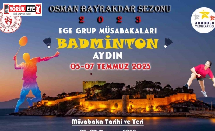 Badminton Analig Ege Grup müsabakaları Aydın’da başlıyor