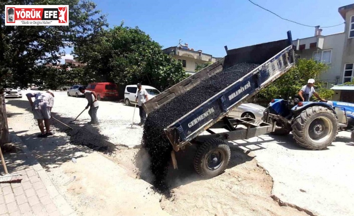 Germencik Belediyesi yol yapım çalışmalarına hız verdi