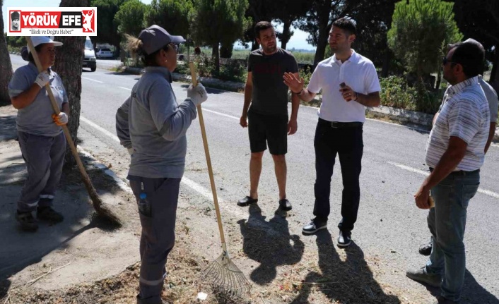 Söke Belediyesi ekipleri Güllübahçe’de temizlik çalışması başlattı