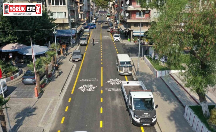 Aydın Büyükşehir Belediyesi İncirliova Türkan Saylan Caddesi’ni yeniledi