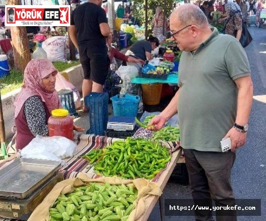 Başkan Saatçı'dan Pazar esnafını ziyaret