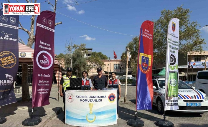 Jandarma ekipleri festivalde vatandaşları bilgilendirdi