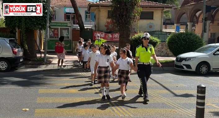 Aydın’da öğrenciler için 44 trafik polisi görevlendirildi