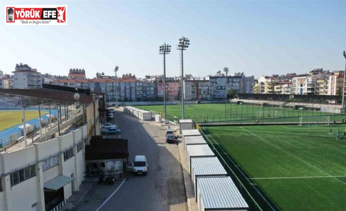 Adnan Menderes Stadyumu’na konteynerler yerleştirildi