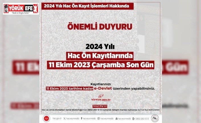 Aydın Müftülüğü hac ön kayıtları konusunda vatandaşları uyardı