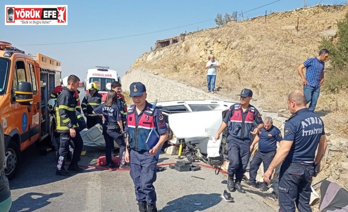 Aydın’da trafik kazası: 1 ölü, 1’i ağır 2 yaralı