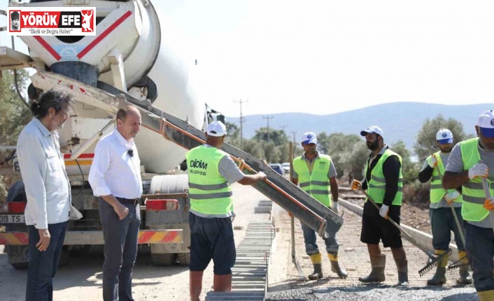 Didim’de 63,5 kilometrelik bisiklet yolu çalışmaları hızla devam ediyor