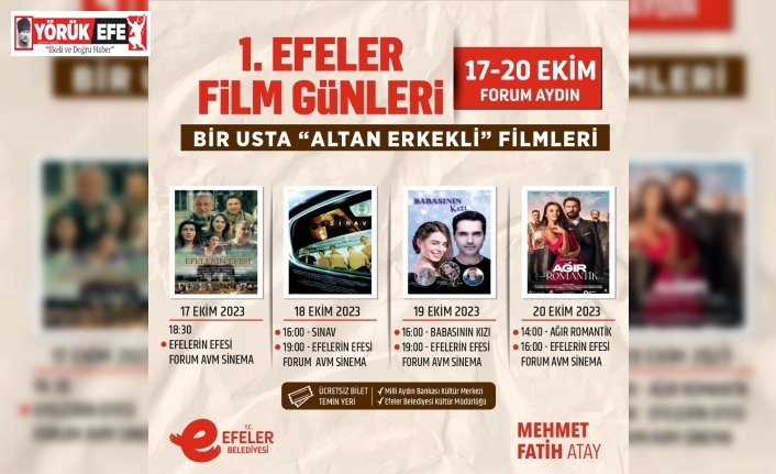 Efeler Belediyesi Film Günleri başlıyor