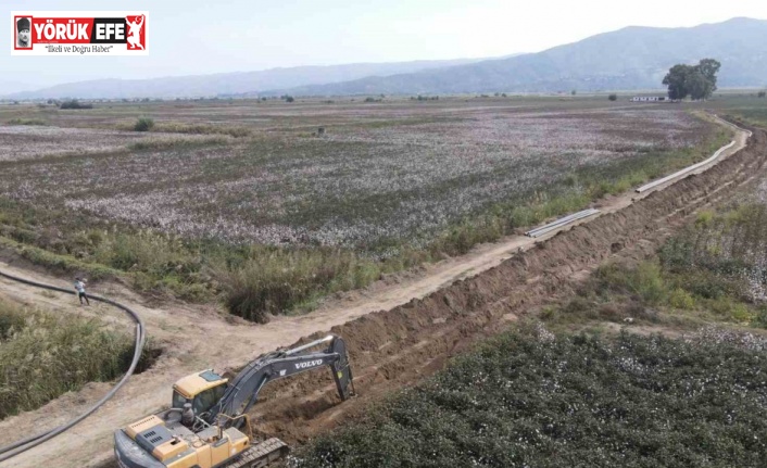 Koçarlı Bağarası Sulaması 2. Kısım yapım işi sürüyor