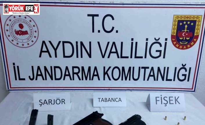 Köşk’te ruhsatsız tabanca ele geçirildi