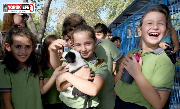 Kuşadası Belediyesi can dostları çocuklarla buluşturdu