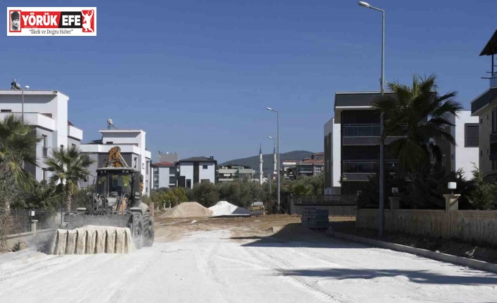 Kuşadası Belediyesi Davutlar Mahallesi’nde yoğun mesai yapıyor