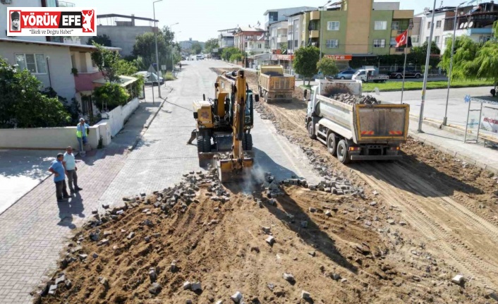 Nazilli’de Büyükşehir’in yol çalışması vatandaşları memnun ediyor