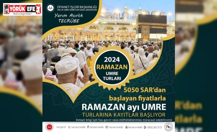 2024 yılı Ramazan Ayı umre turlarına kayıtlar başladı