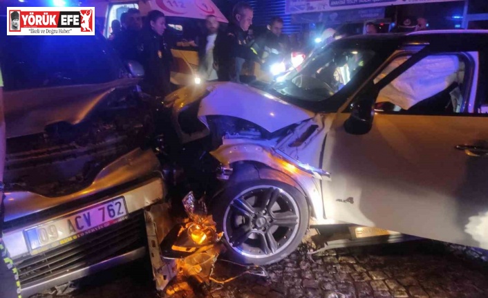 Aydın’da trafik kazası: 1’i polis 3 yaralı