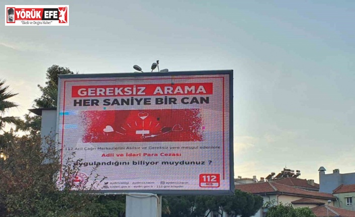 Aydın’da 112’den duyarlılık çağrısı: “Gereksiz arama, her saniye bir can”