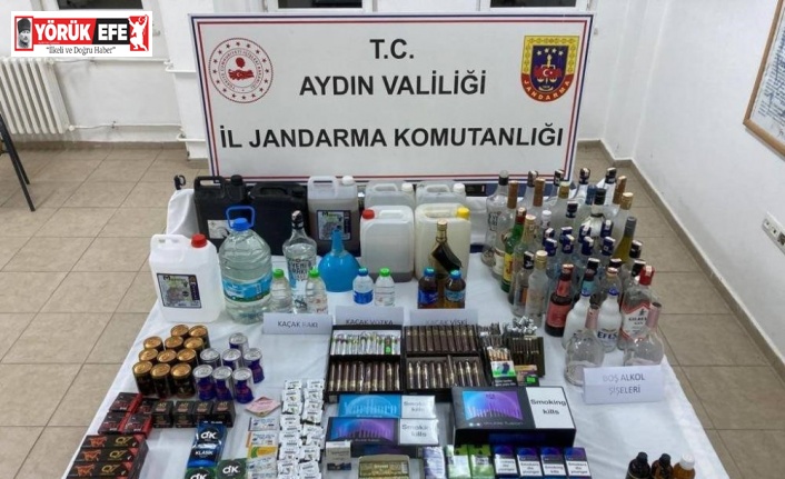 Jandarma’dan kaçak sigara ve alkol operasyonu