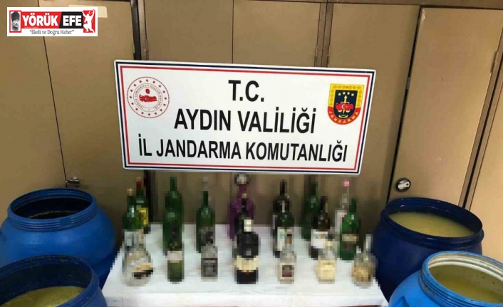 Jandarmanın operasyonunda bin 550 litre sahte şarap ele geçirildi