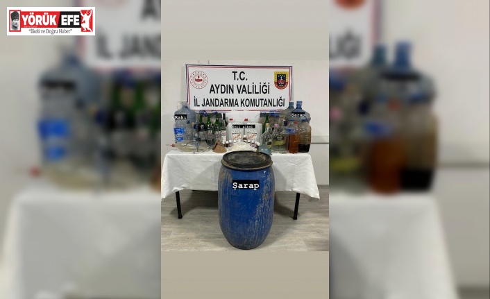 Karacasu’da 290 litre sahte alkol ele geçirildi