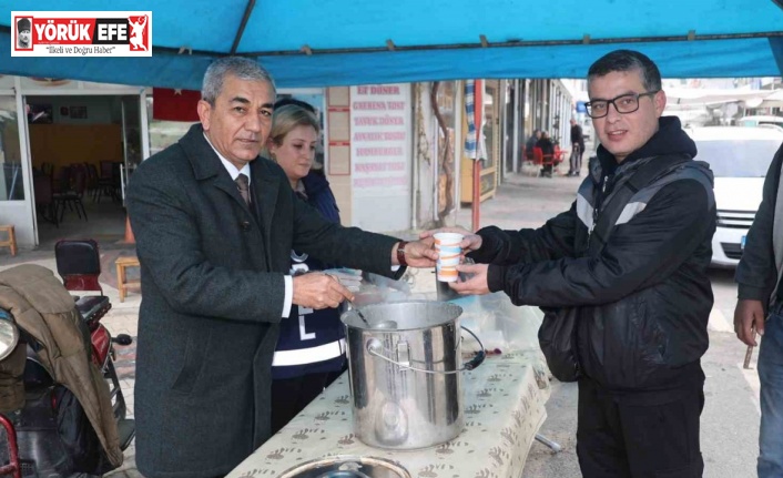 Koçarlı soğuk güne sıcak başladı