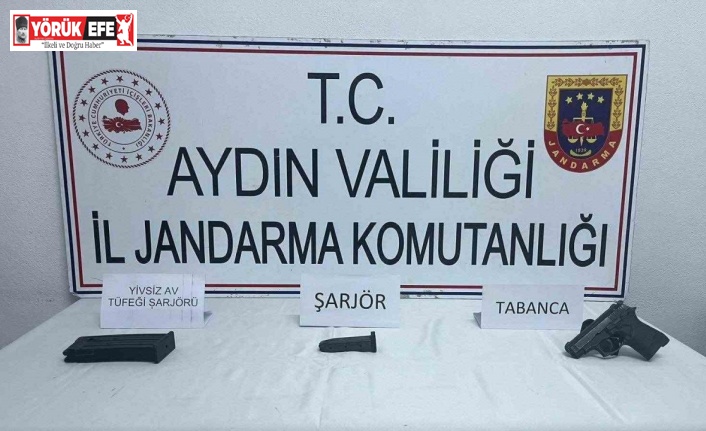 Köşk’te ruhsatsız av tüfeği ve tabanca ele geçirildi