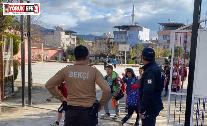 Çine’de okul önleri polisle güvenli