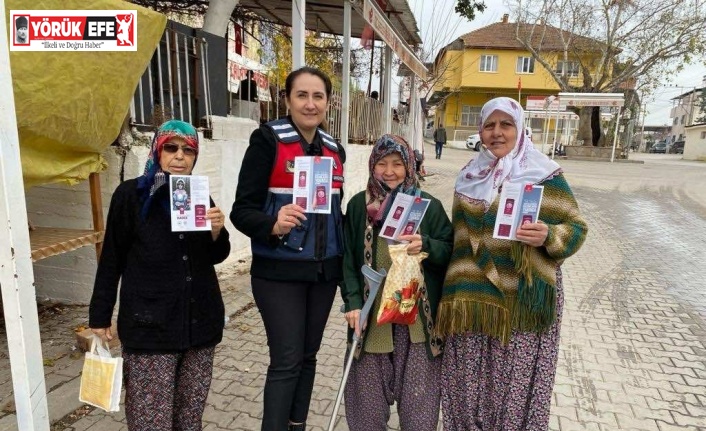 Jandarma, kadınlara KADES’i anlattı