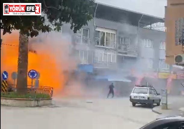 Tüpler bomba gibi patladı, ortalık savaş alanına döndü